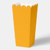 Solid Orange Simple Attractive Popcorn Geschenkschachtel (Rückseite)
