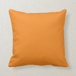 Solid Orange Throw Kissen