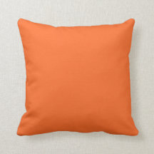 Solid Orange Throw Kissen