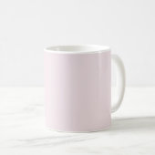 Solid Pale Blush Pink Mug Kaffeetasse (VorderseiteRechts)