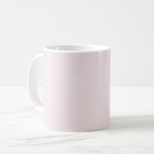 Solid Pale Blush Pink Mug Kaffeetasse (Vorderseite Links)