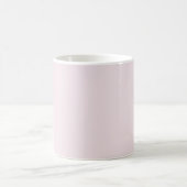 Solid Pale Blush Pink Mug Kaffeetasse (Mittel)