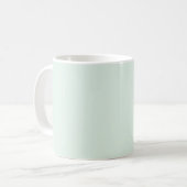 Solid Pale Mint Green Mug Kaffeetasse (Vorderseite Links)