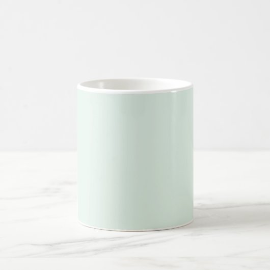 Solid Pale Mint Green Mug Kaffeetasse (Mittel)