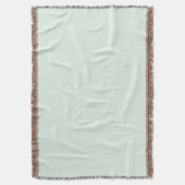 Solid Pale Mint Green Throw Blanket Decke (Vorderseite Vertikal)