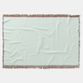 Solid Pale Mint Green Throw Blanket Decke (Vorderseite)
