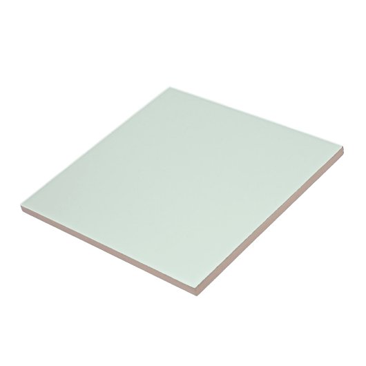 Solid Pale Mint Green Tile Fliese (Seite)