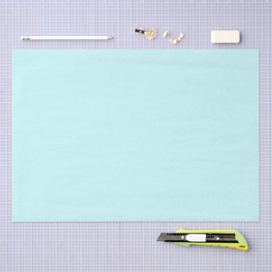 Solid Pale Soft Aqua Classic Seidenpapier (Handwerk)