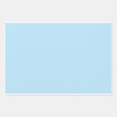 Solid Pastel Blue Geschenkpapier Set (Vorderseite 2)