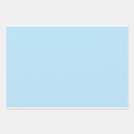 Solid Pastel Blue Geschenkpapier Set (Vorderseite 2)
