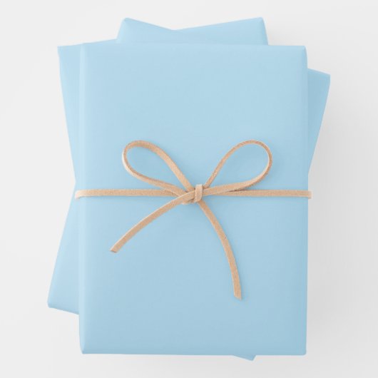 Solid Pastel Blue Geschenkpapier Set (Beispiel)