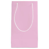 Solid Pastel Pink Classic Baby Shower Girl Kleine Geschenktüte (Vorderseite)