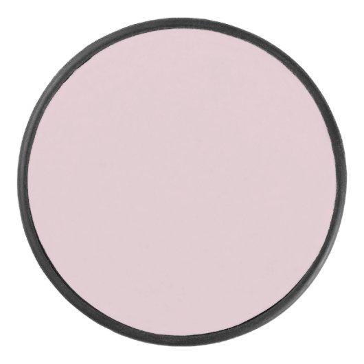 Solid Pastel Pink Eishockey Puck (Vorderseite)