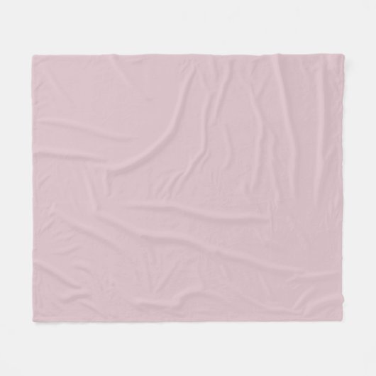 Solid Pastel Pink Fleecedecke (Vorderseite (Horizontal))