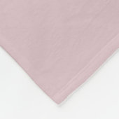 Solid Pastel Pink Fleecedecke (Ecke)