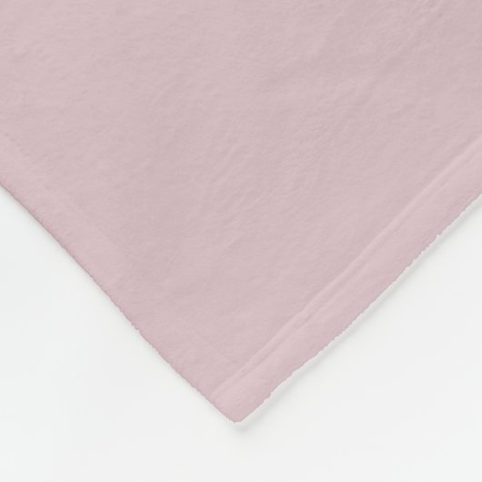 Solid Pastel Pink Fleecedecke (Ecke)