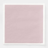 Solid Pastel Pink Serviette (Vorderseite)