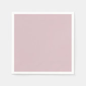 Solid Pastel Pink Serviette (Vorderseite)