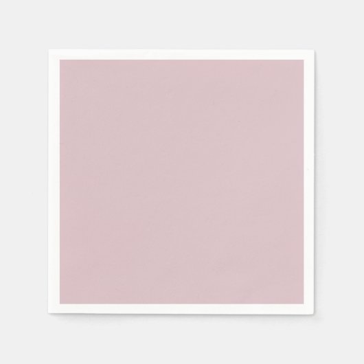 Solid Pastel Pink Serviette (Vorderseite)