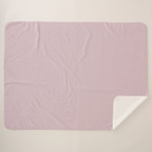 Solid Pastel Pink Sherpadecke (Vorderseite (Horizontal))