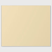 Solid Pastel Warm gelb Geschenkpapier (Flach)