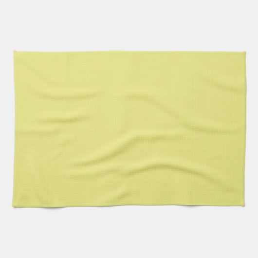 Solid Pastel Yellow Kittuch Geschirrtuch (Horizontal)