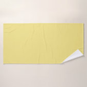 Solid Pastel Yellow Modern Badehandtuch (Badehandtuch)