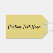 Solid Pastel Yellow Modern Geschenkanhänger (Vorderseite (Horizontal))