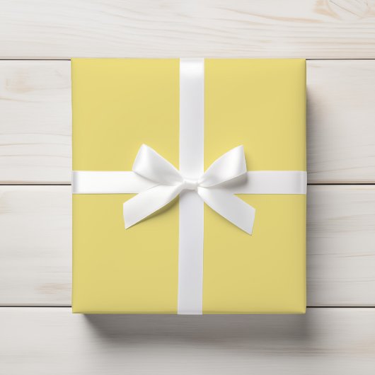 Solid Pastel Yellow Modern Geschenkpapier