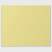 Solid Pastel Yellow Modern Geschenkpapier (Flach)