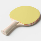 Solid Pastel Yellow Modern Tischtennis Schläger (Vorderseite)