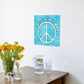 Solid Peace Sign - IHR TEXT Foliendrucke (Ablage(Küche))