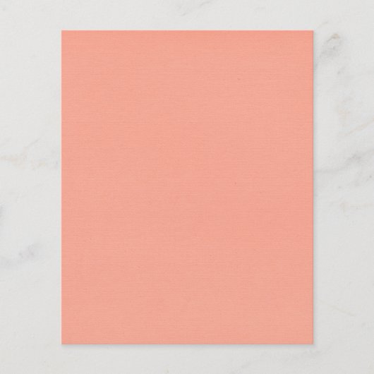 Solid-peach2 SOLID LIGHT PEACH ORANGE HINTERGRUND Flyer (Vorne)
