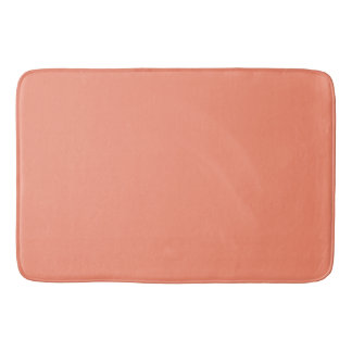 Solid peach badematte