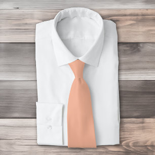 Solid Peach Farbe tropisch Krawatte