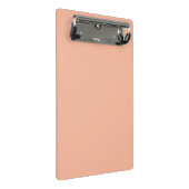 Solid Peach Farbe tropisch Mini Klemmbrett (Schrägansicht)