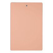 Solid Peach Farbe tropisch Mini Klemmbrett (Rückseite)