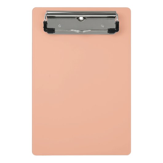Solid Peach Farbe tropisch Mini Klemmbrett (Vorderseite)