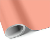 Solid peach geschenkpapier (Rolleneckpunkt)