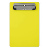 Solid pineapple bright yellow mini klemmbrett (Vorderseite)