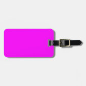 Solid Pink Gepäckanhänger (Vorderseite horizontal)