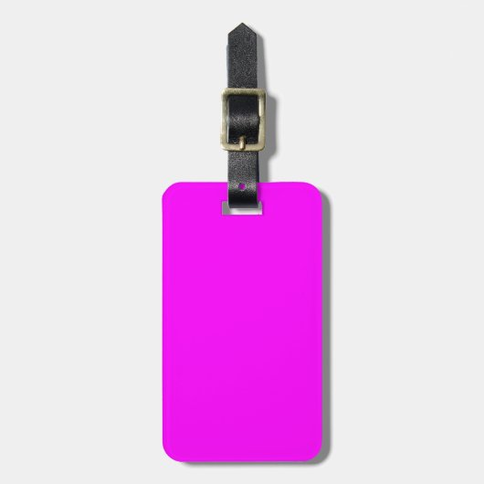 Solid Pink Gepäckanhänger (Vorderseite vertikal)