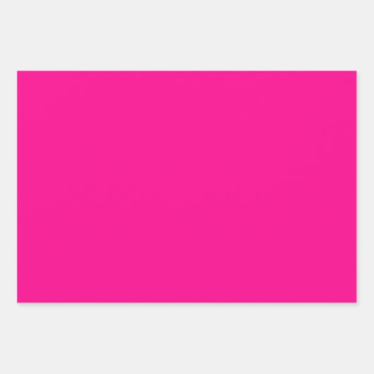 Solid Pink Orange Green Geschenkpapier Set (Vorderseite)