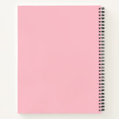 Solid Pink Spiral Notebook Notizblock (Rückseite)
