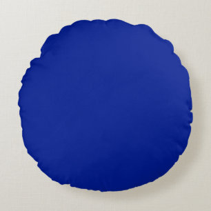 Solid Plain Egyptian Blue Rundes Kissen
