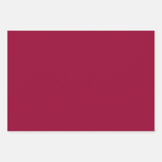 Solid pohutukawa rot geschenkpapier set (Vorderseite 2)