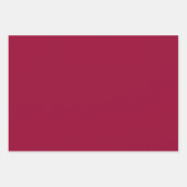 Solid pohutukawa rot geschenkpapier set (Vorderseite)