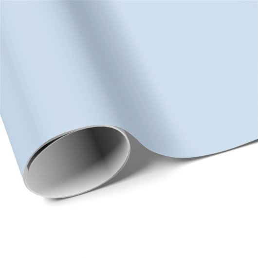 Solid Powder Blue Geschenkpapier (Rolleneckpunkt)