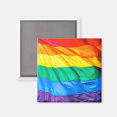 Solid Pride - Gay Pride Flag geschlossen Magnet (Vorderseite/Rückseite)