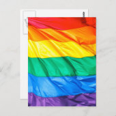 Solid Pride - Gay Pride Flag geschlossen Postkarte (Vorne/Hinten)
